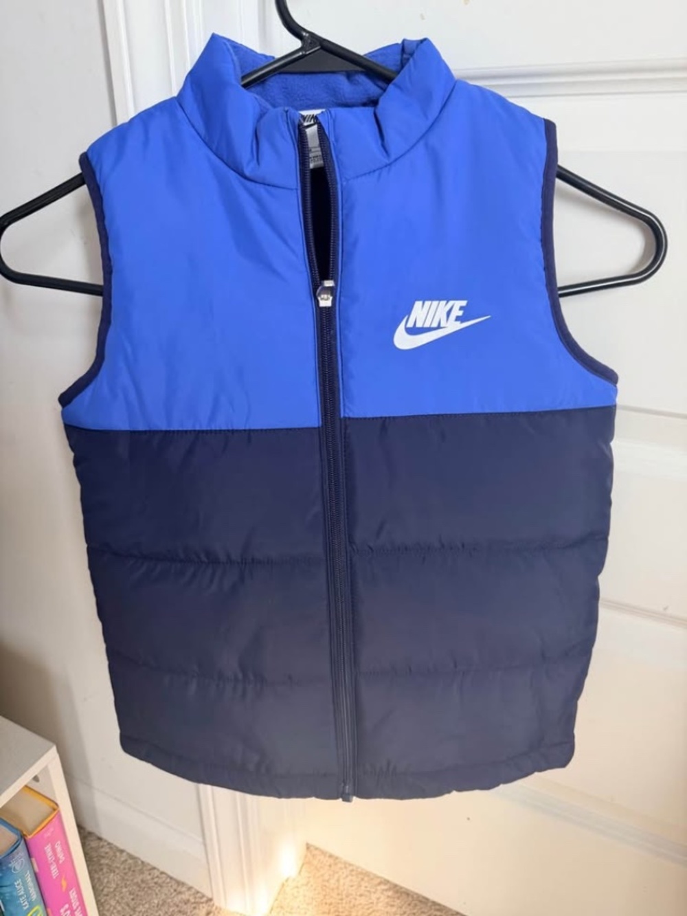 Nike Kids Reversible Puffer Vest | Size 7 (6–7 Years) | Excellent Condition
